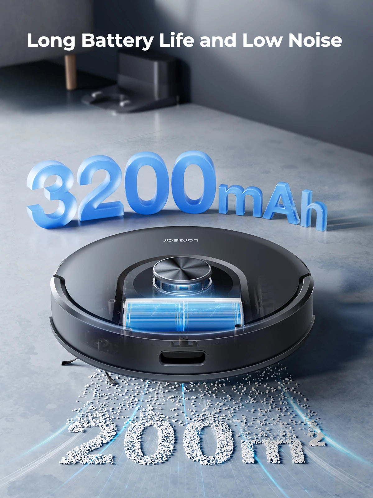 Mars 01 - Robot Vacuum Cleaner Mop with Navigation 5000Pa Smart Mapping