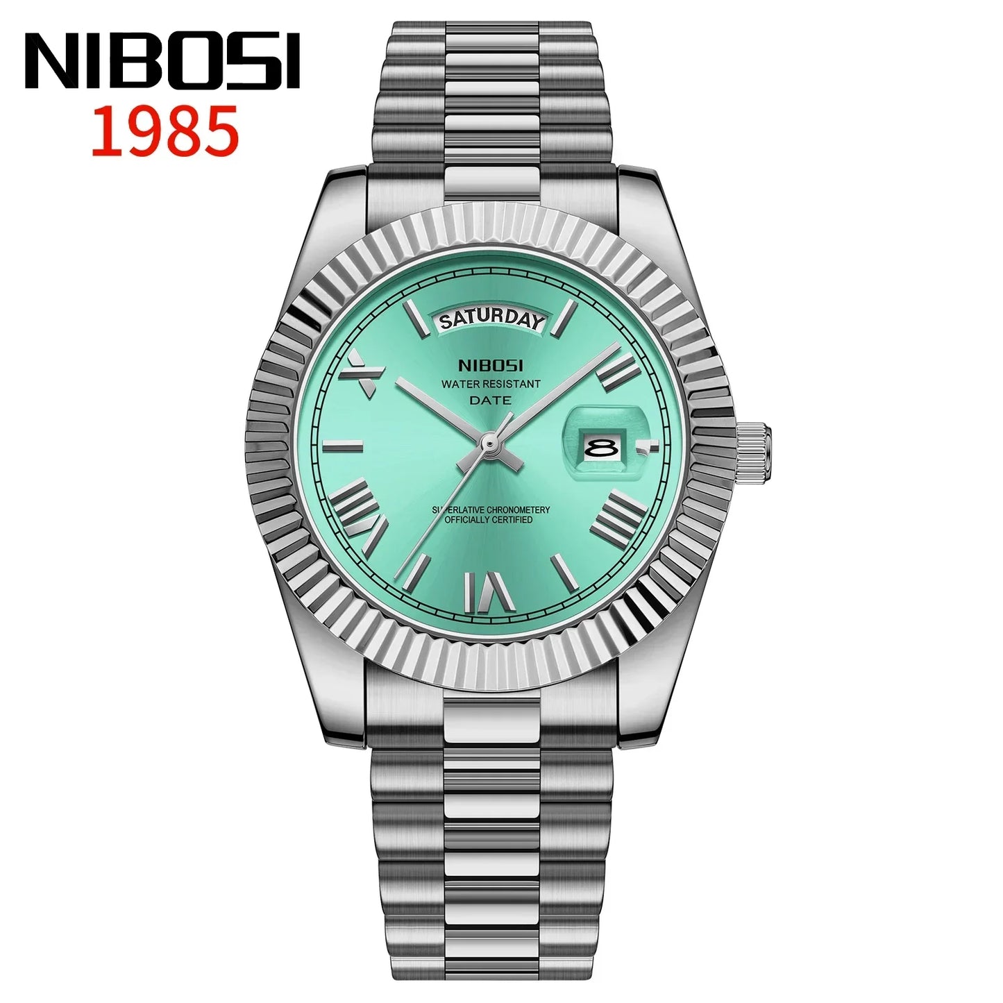 NIBOSI - Luxury Men's Waterproof Quartz Watch Made of Stainless Steel