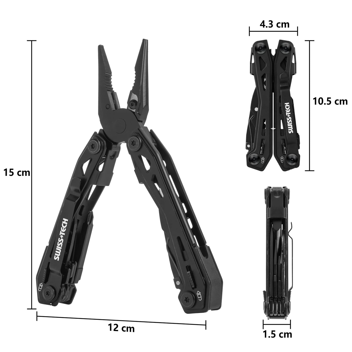 Swiss Tech - 16 in 1 Multitool for Men Survival / Camping / Outdoor Tool