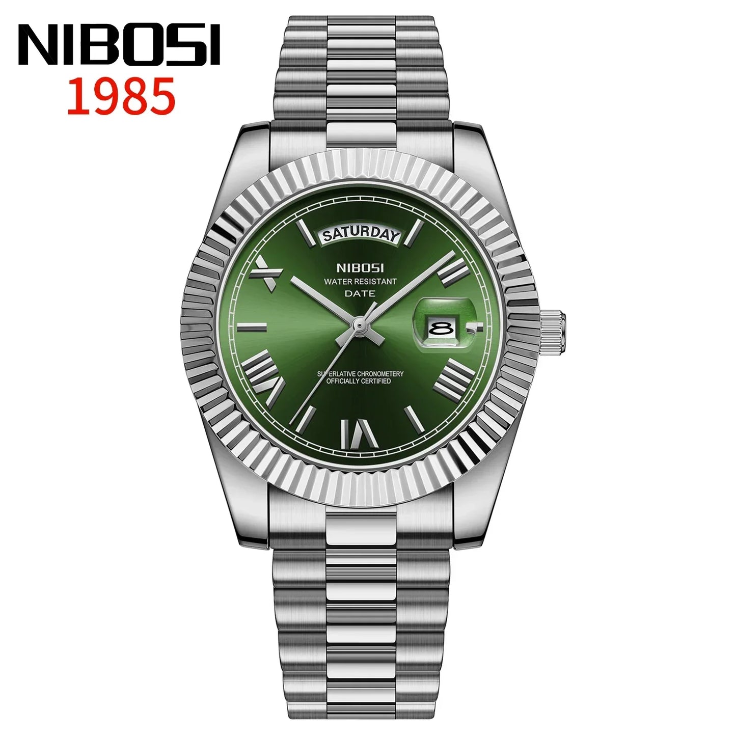 NIBOSI - Luxury Men's Waterproof Quartz Watch Made of Stainless Steel