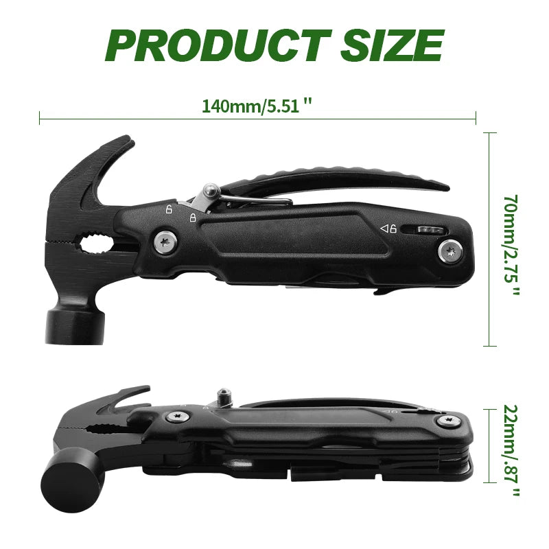 Swiss Tech - 12 in 1 Multitool for Men Survival / Camping / Outdoor Tool