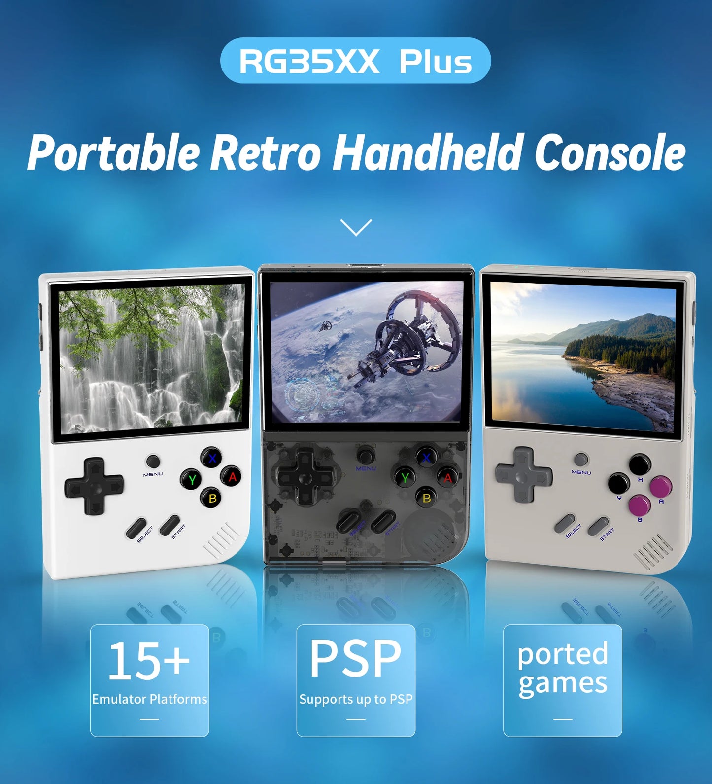 RG35XX - Retro Handheld Video Game Console Open Source Linux System 64GB