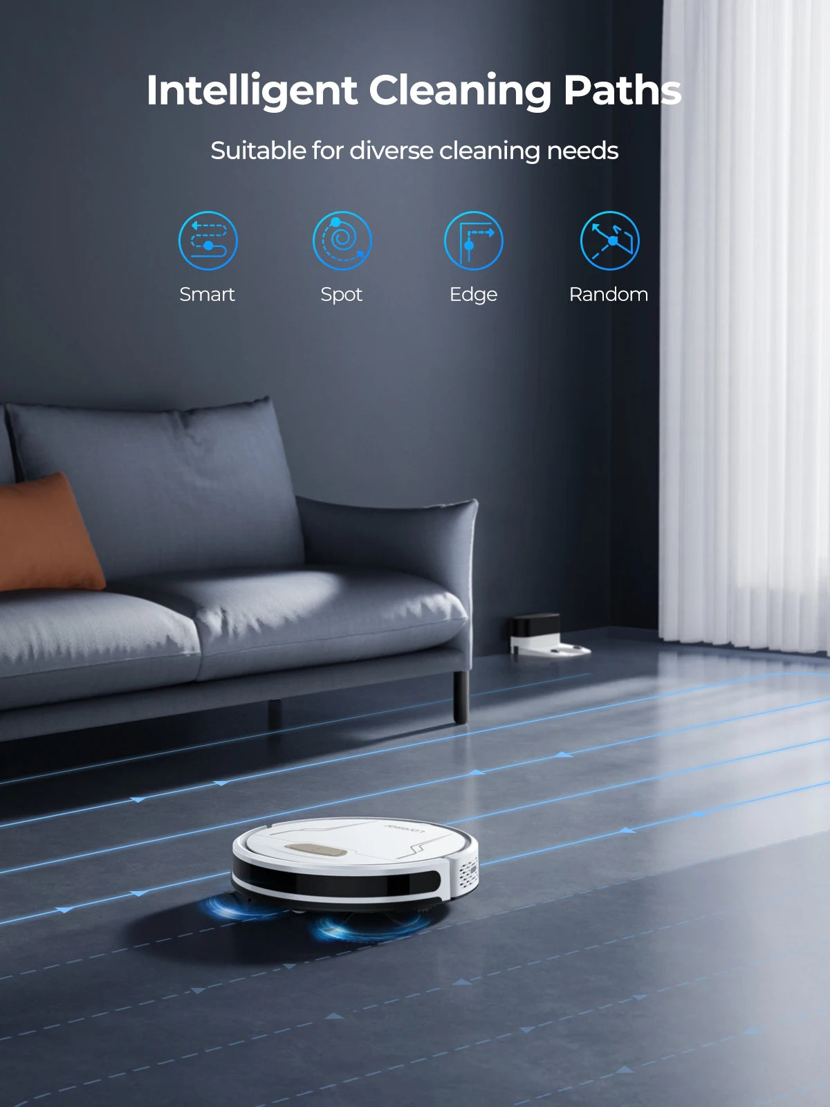 Evol 3S  - Robot Vacuum Cleaner Mop with Navigation 5000Pa Smart Mapping