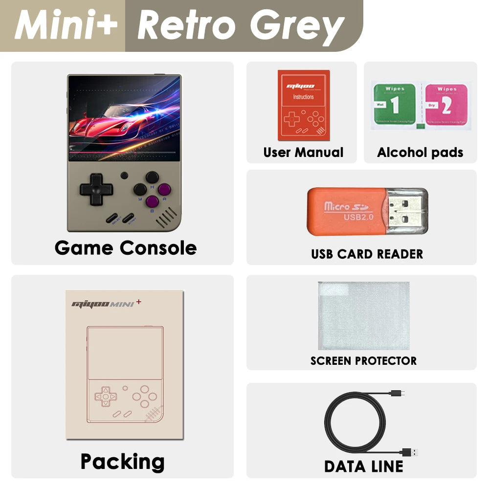 Mini+ - Retro Handheld Video Game Console Open Source Linux System 64GB